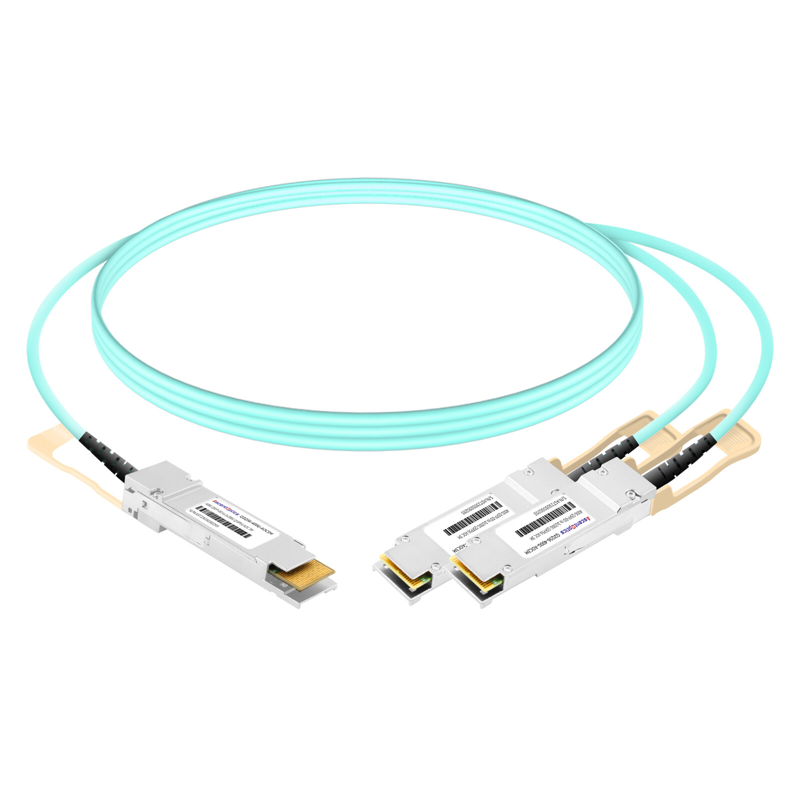 400G QSFP-DD to 2x 200G QSFP56 Breakout AOC Cable,3 Meters