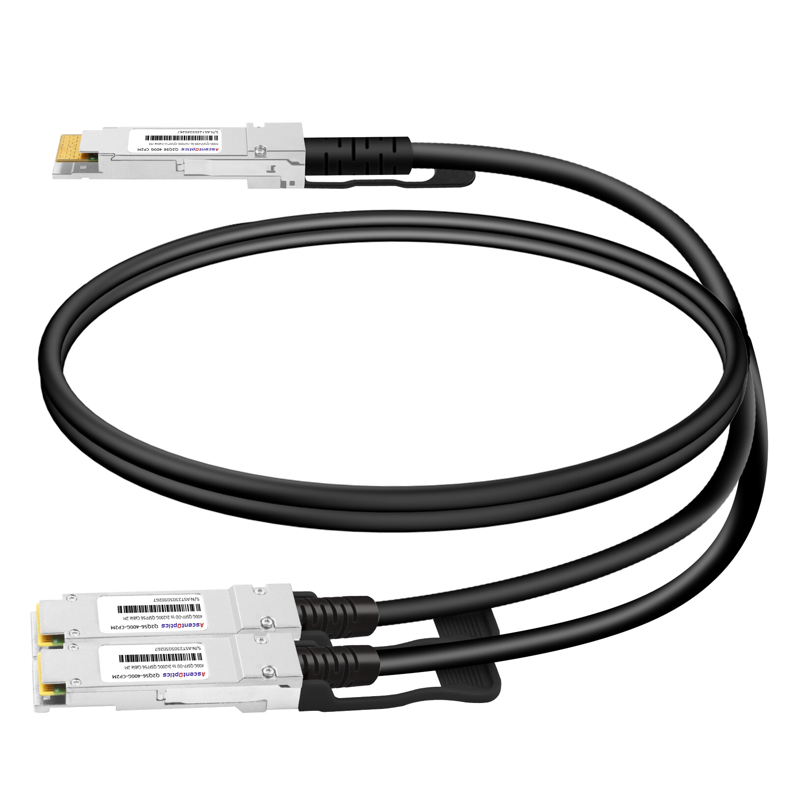 400G QSFP-DD to 2x 200G QSFP56 Copper Breakout Cable,2 Meters,Passive