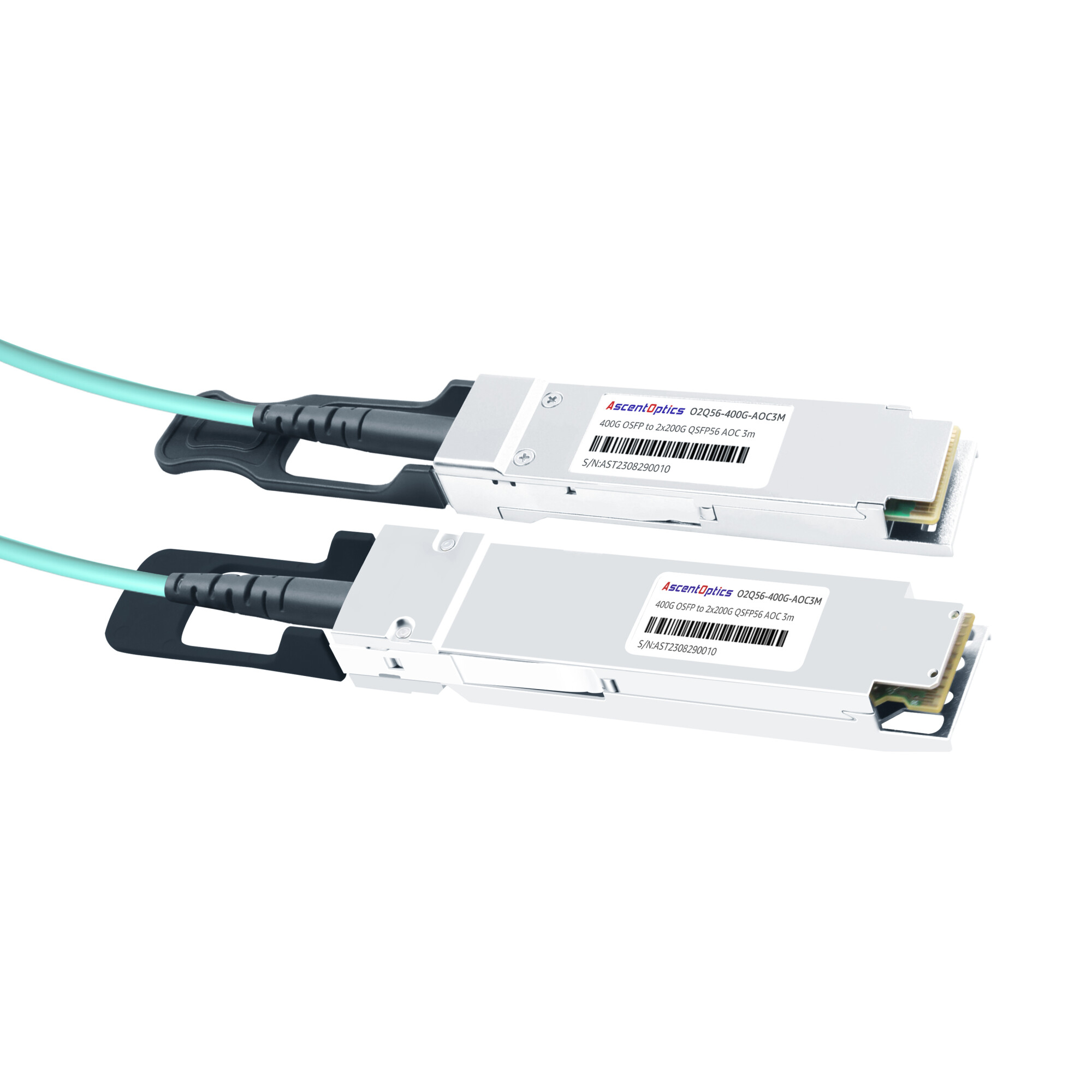 400G OSFP to 2x 200G QSFP56 Breakout Active Optical Cable,3 Meter