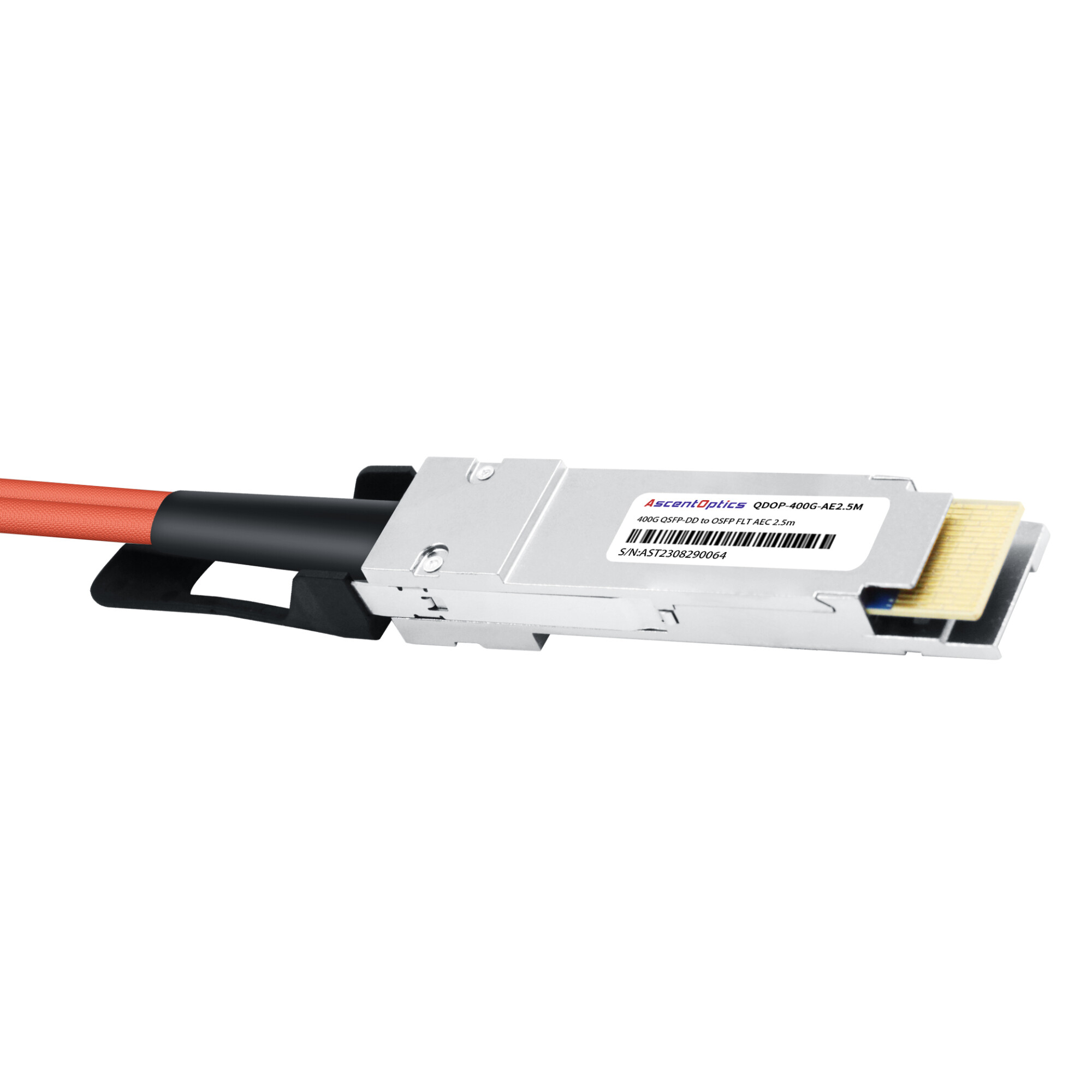 400G QSFP-DD to OSFP Flat Top AEC Cable,2.5 Meters,Passive