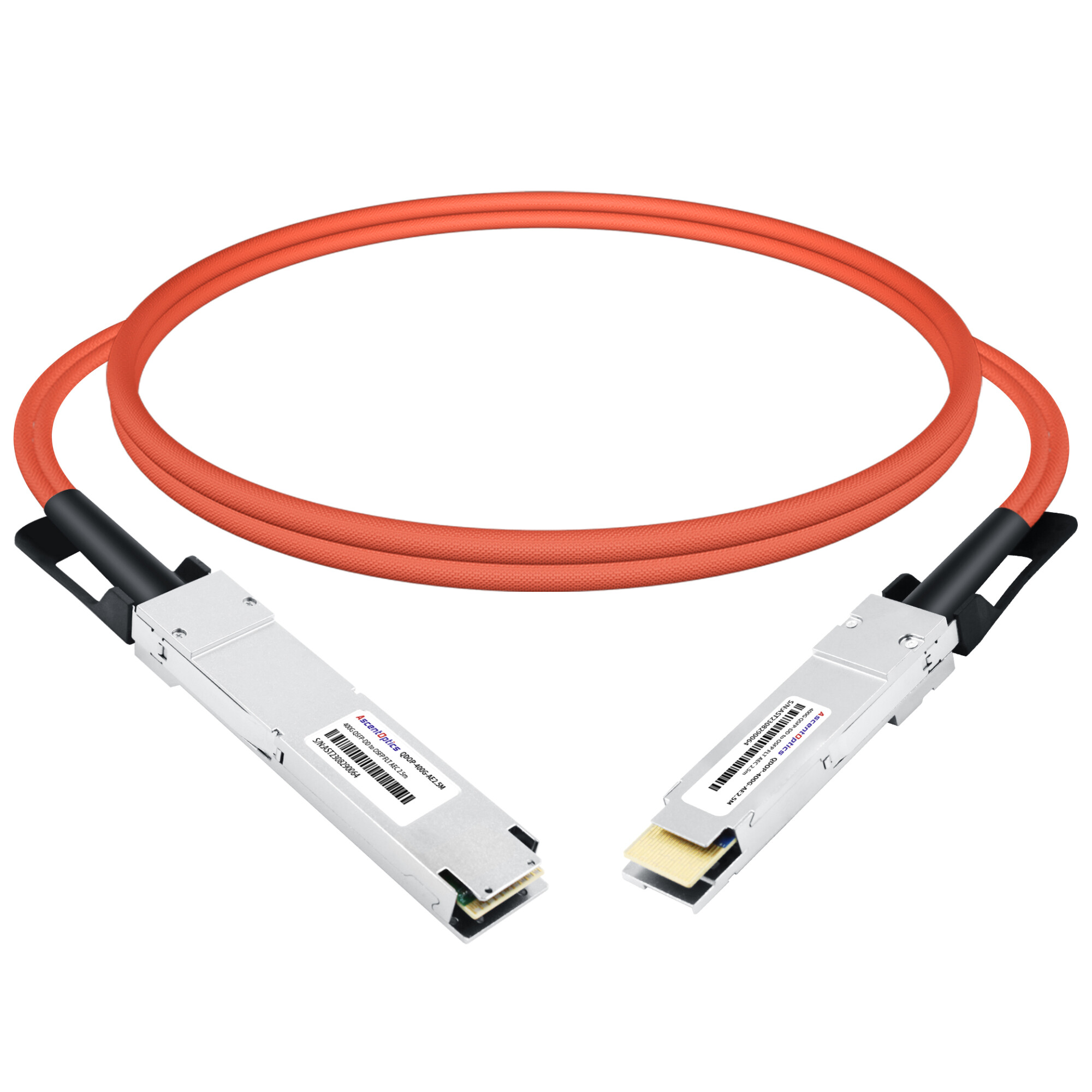400G QSFP-DD to OSFP Flat Top AEC Cable,2.5 Meters,Passive