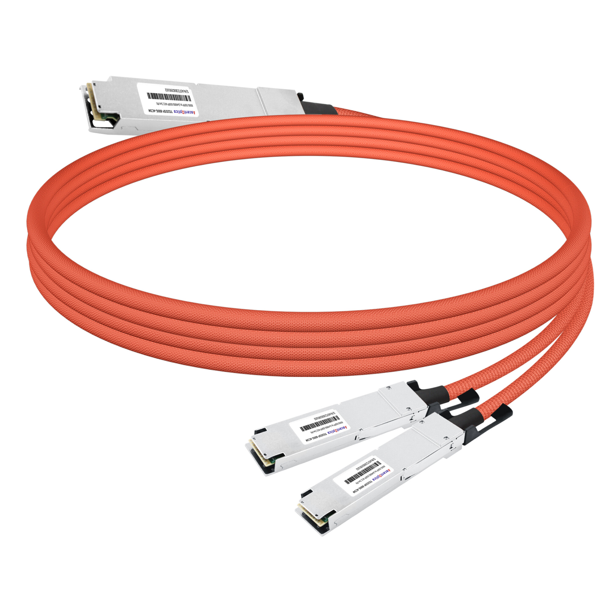 800Gb/s Twin-port OSFP to 2x 400Gb/s OSFP Active Copper Splitter Cable,5 Meter