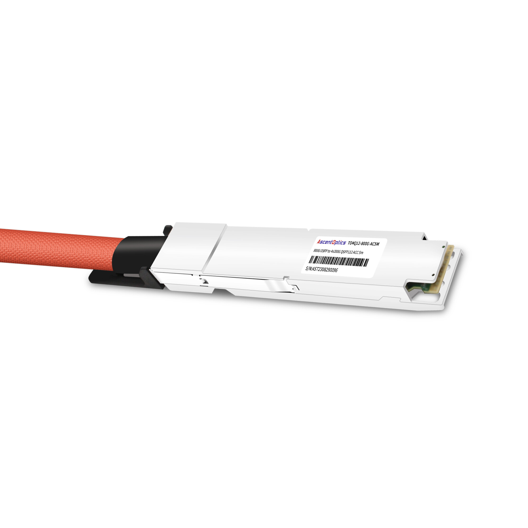 800Gb/s Twin-port OSFP to 4x 200Gb/s QSFP112 Active Copper Splitter Cable,5 Meter